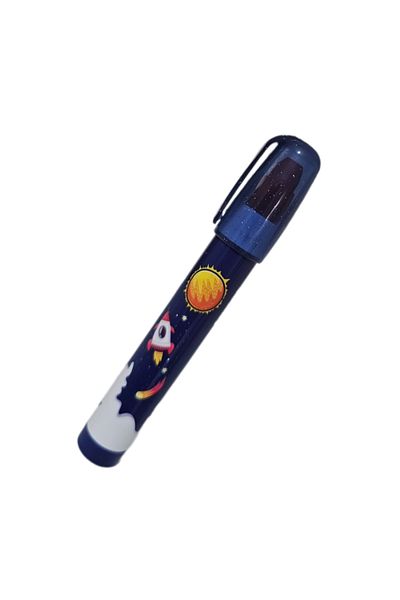 FixPoint Cute Egg-Laying Rocket Eraser Navy Blue Space Rocket (1 Piece)