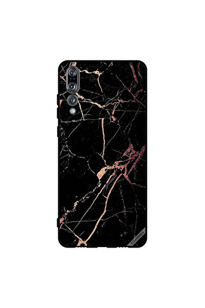 Covernex غطاء حماية لهاتف هواوي بي 20 برو بنمط رخامي أسود