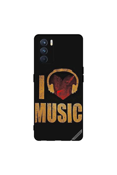 Covernex غطاء حماية لهاتف Oppo K9 Pro Vintage I Love Music