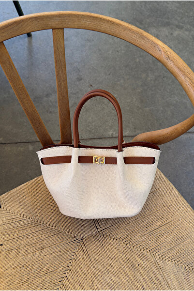 Mupa Shoes Women's Hand and Shoulder Bag Linen Taba