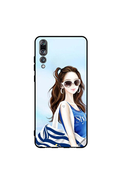 Covernex غطاء حماية لهاتف هواوي بي 20 برو - تصميم قميص أزرق