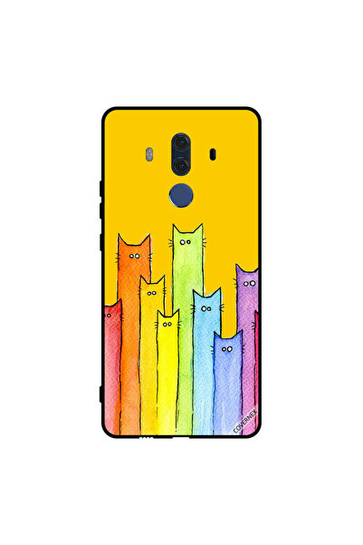 Covernex غطاء حماية لهاتف هواوي ميت 10 برو - رسمة دمية قطة
