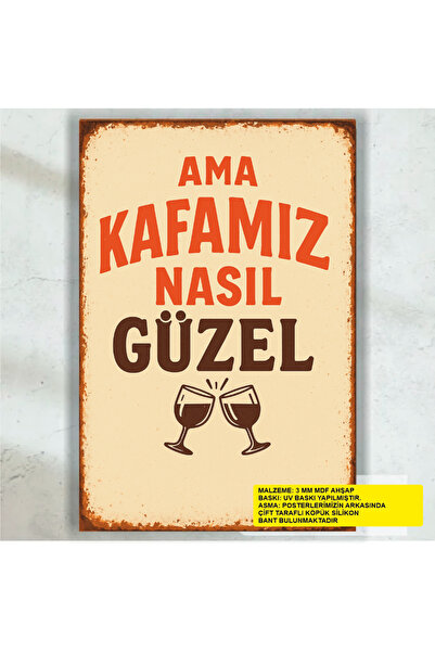 Hayat Poster ama kafamız nasıl güzel komik esprili sözler duvar yazıları retr...