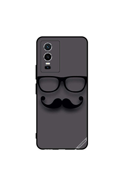 Covernex غطاء حماية لهاتف فيفو Y76 5G أسود زجاجي وشارب