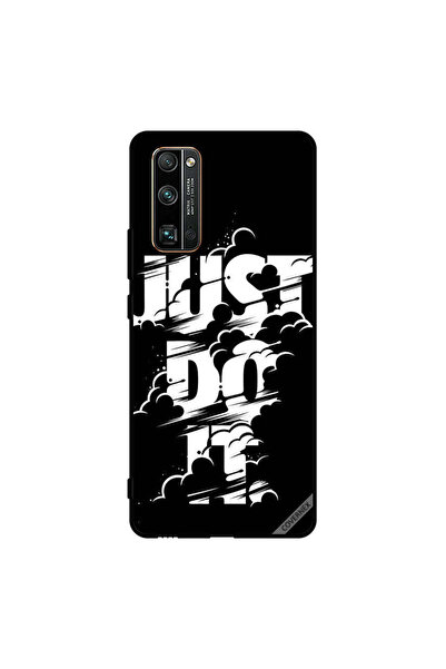 Covernex غطاء حماية لهاتف Honor 30 Pro - Just Do It - أبيض وأسود