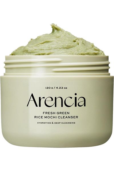 Arencia Korean Rice Mochi Face Cleanser 120g - Foaming Cleanser, Gentle Scrub All in One - Deep Clea
