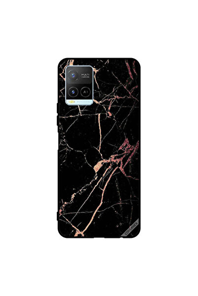 Covernex غطاء حماية لهاتف Vivo Y32 بنمط رخامي أسود