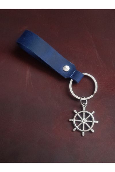 BSN Store Seaman's Rudder Figure Keychain Premium Hand Made Real Leather Keychain