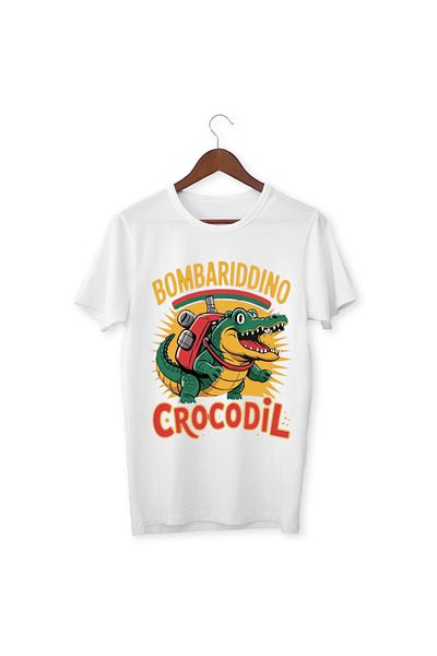 ALPŞAN TİCARET Bombardino Crocodilo T-shirt Bombariddino Crocodil Παιδικό μπλουζάκι Tung Tung Μπλουζάκι Unisex για ενήλικες