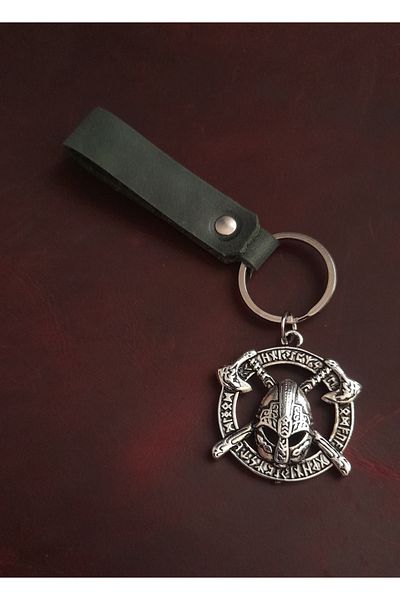 BSN Store Sparta Warrior Figure Keychain Premium Hand Made Real Leather Keychain