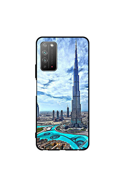 Covernex غطاء حماية لهاتف Honor X10 5G - برج خليفة - غيوم مؤثرة