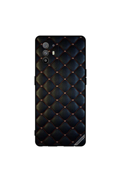 Covernex غطاء حماية لهاتف Oppo A95 بنمط قماش أسود