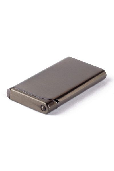 dalimag Brichetă metalică subțire, rezistentă la vânt, gri, 9 cm x 1 cm x 3 cm, Dalimag
