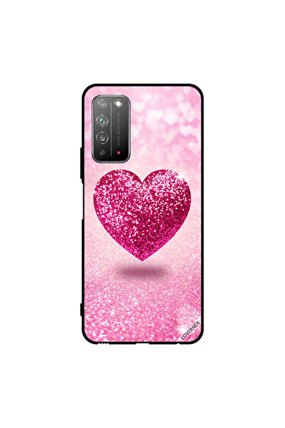 Covernex غطاء حماية لهاتف Honor X10 5G - قلب وردي لامع