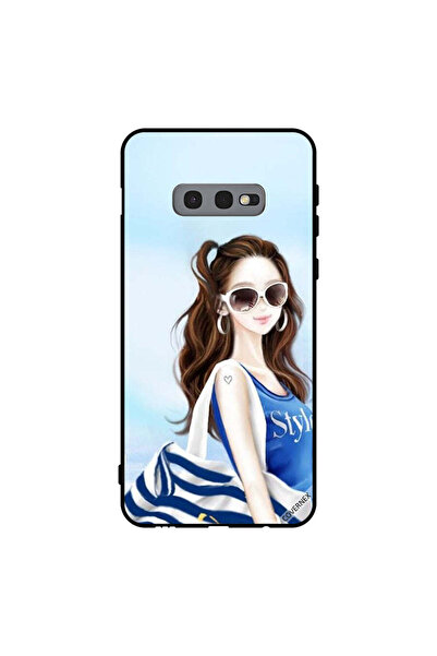 Covernex غطاء حماية لهاتف سامسونج جالاكسي S10e بتصميم قميص أزرق