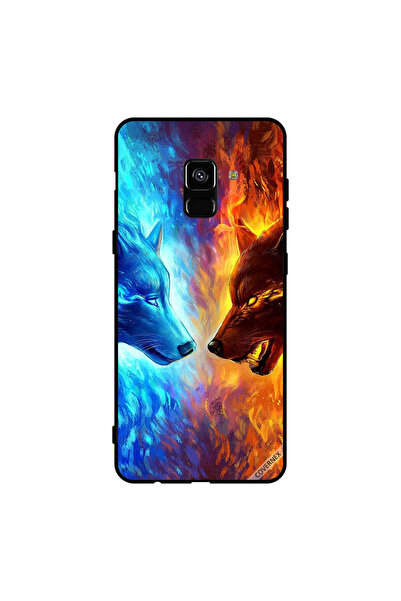 Covernex غطاء حماية لهاتف سامسونج جالاكسي A8+ (2018) - ذئب الماء والنار