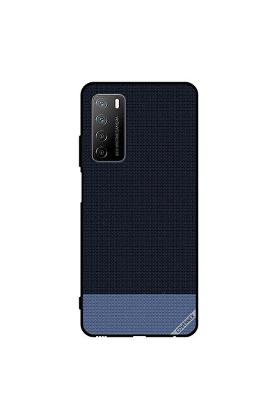 Covernex غطاء حماية لهاتف Honor Play 4 بنقشة أشكال منقطة باللون الأزرق