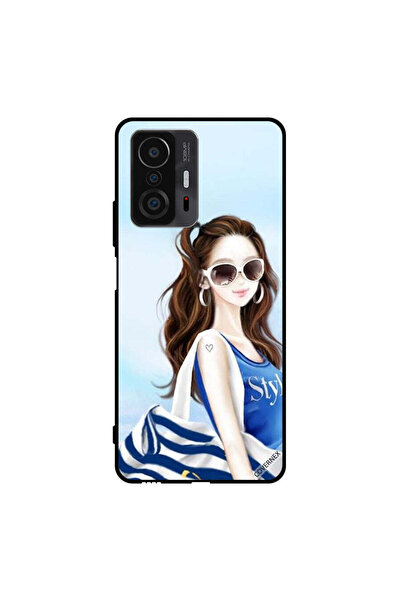 Covernex غطاء حماية لهاتف شاومي 11T برو - نمط قميص أزرق