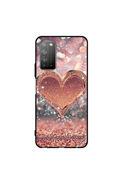 Covernex غطاء حماية لهاتف Honor X10 5G - قلب ذهبي لامع