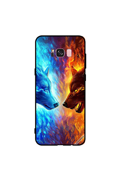 Covernex غطاء حماية لهاتف سامسونج جالاكسي S8+ - ذئب الماء والنار