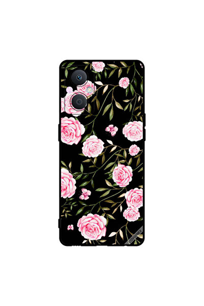 Covernex غطاء حماية لهاتف Oppo A96 بنقشة ورود وردية في باقات من الأوراق الصغيرة