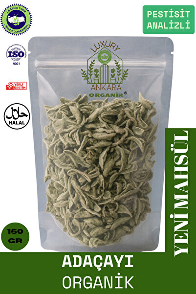Ankara Organik Adaçayı Organik - Saf Yaprak, Elenmiş 150 GR