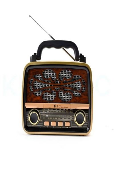 DLC Portable Radio With Bluetooth Beige/Brown