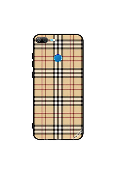 Covernex غطاء حماية لهاتف Honor 9 Lite بخطوط حمراء وسوداء على القماش
