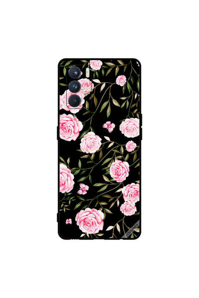Covernex غطاء حماية لهاتف Oppo K9 Pro بنقشة ورود وردية في باقات من الأوراق ال...