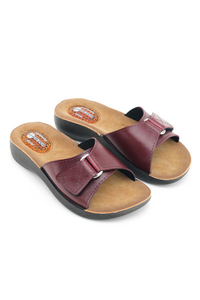 GEZER Women's Summer Massage Soft Comfortable Sole Single Velcro Adjustable Daily Slippers