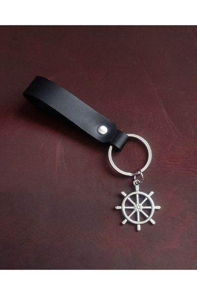 BSN Store Seaman's Rudder Figure Keychain Premium Hand Made Real Leather Keychain