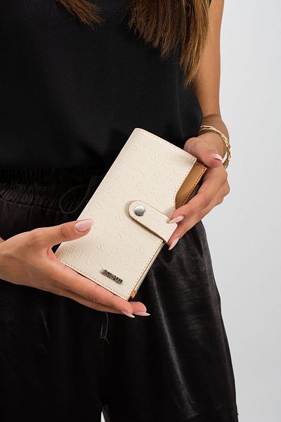 Just Polo JP Original Just Polo Coin Zipper Vertical Multi-Compartment Women's Wallet Handheld Portfolio 19*10 cm 1 Cream