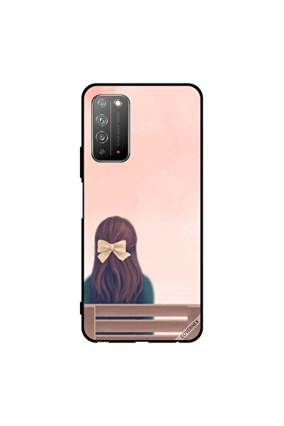 Covernex غطاء حماية لهاتف Honor X10 5G - فتاة جميلة على مقعد
