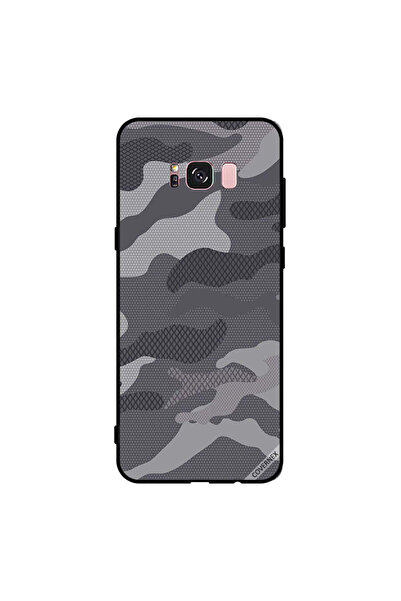 Covernex غطاء حماية لهاتف سامسونج جالاكسي S8+ بنمط مموه رمادي