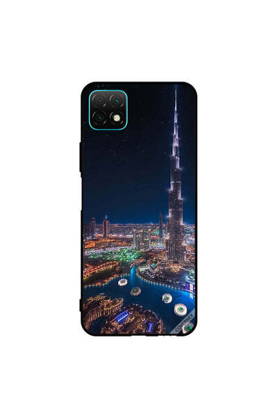 Covernex غطاء حماية لهاتف هواوي نوفا Y60 منظر ليلي لوسط المدينة