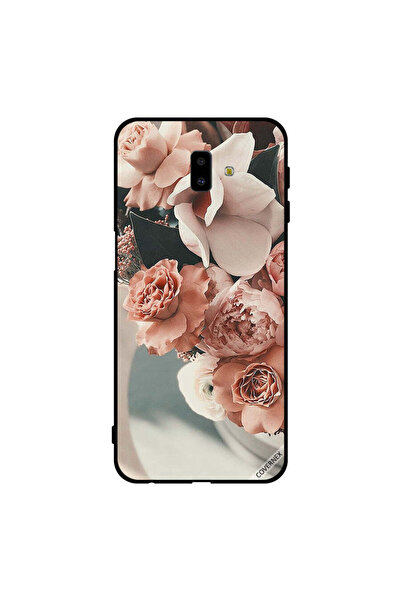Covernex غطاء حماية لهاتف سامسونج جالاكسي J6+ بنقشة زهور الخوخ