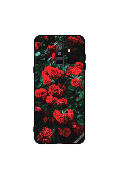 Covernex غطاء حماية لهاتف سامسونج جالاكسي A6+ (2018) - حديقة الورود الحمراء