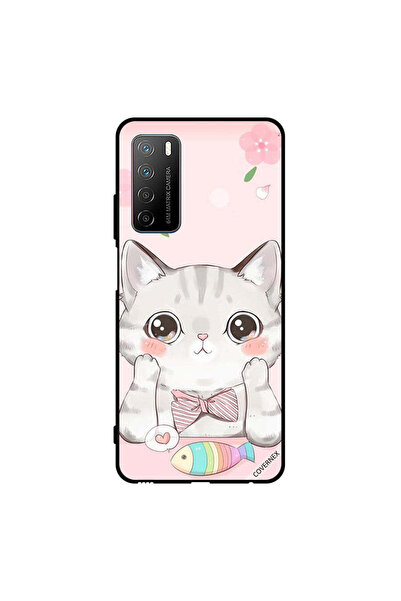 Covernex غطاء حماية لهاتف Honor Play 4 Cat Fish