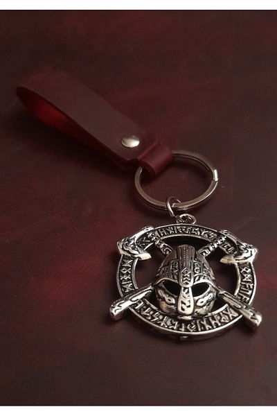 BSN Store Sparta Warrior Figure Keychain Premium Hand Made Real Leather Keychain