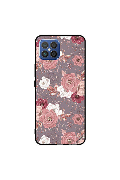 Covernex غطاء حماية لهاتف هواوي نوفا 8 SE 4G بلون الشوكولاتة ونقشة الزهور