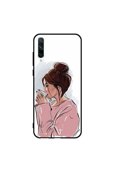 Covernex غطاء حماية لهاتف Honor 30i مع صورة شرب الشاي