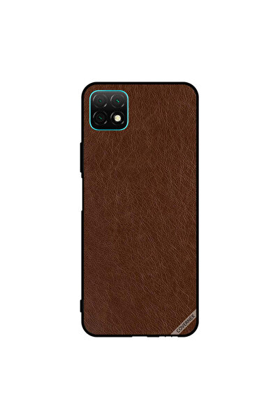 Covernex غطاء حماية لهاتف هواوي نوفا Y60 بنمط جلدي بني داكن