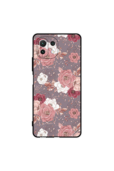 Covernex غطاء حماية لهاتف شاومي مي 11 لايت بنقشة زهور بلون الشوكولاتة
