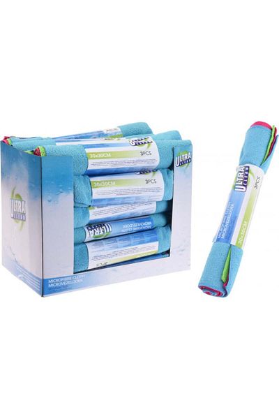 Koopman Microfiber Cloths Ultra Clean 30x30 cm – Set of 3 Pieces, Efficient Cleaning