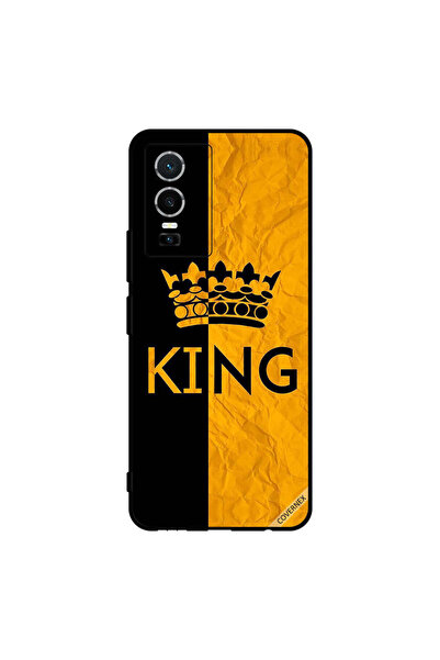 Covernex Protective Case Cover For vivo Y76 5G King Black & Yellow
