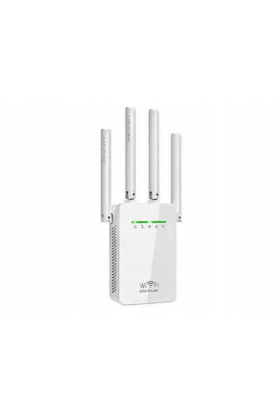 OEM Wireless Signal Amplifier, WiFi Extender, 300 Mbps, 2.4 GHz, 4 Antennas, White
