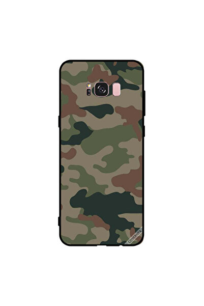 Covernex غطاء حماية لهاتف سامسونج جالاكسي S8+ بنمط مموه باللونين الأخضر والبني