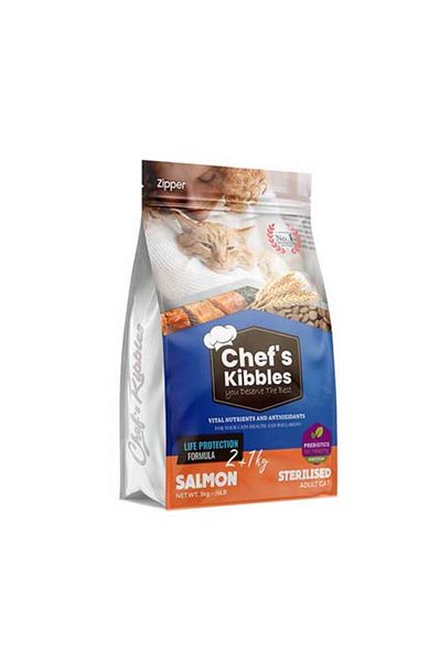 Chef`s Kibbles 2+1 Kg Chef`s Kibble Small&Mini Cat Salmon