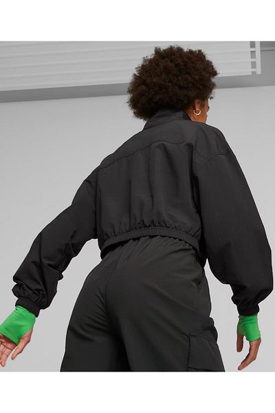 Puma Women Sportswear Long Sleeve Training Windbreaker Jacket, Black