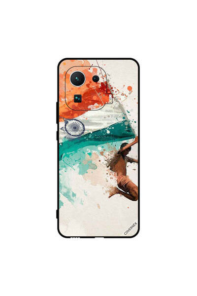 Covernex غطاء حماية لهاتف Xiaomi Mi 11 Pro يحمل علم الهند أثناء الطيران